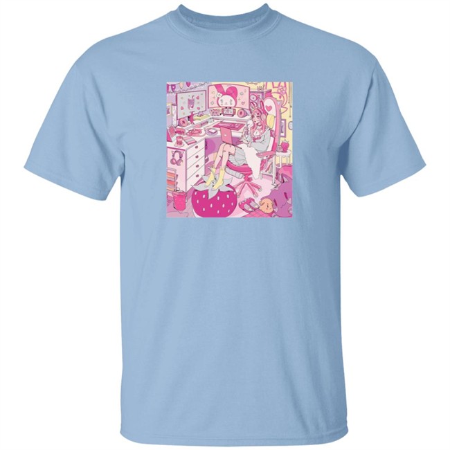Quang - Kiru Made Merch Strawberry Mood Taper Fit Tee Shirt Vacuum