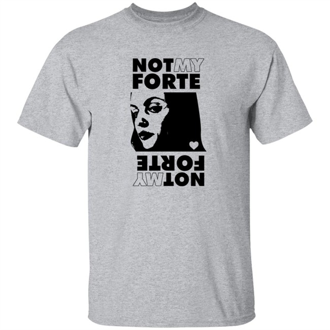 Hang - Letterkenny Merch Ladies Not My Forte Rock Grey Tee Shirt