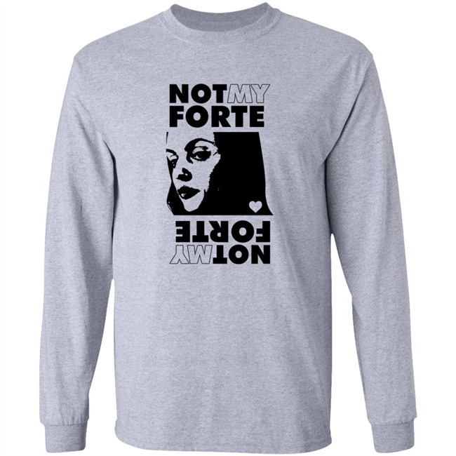 Letterkenny Merch Ladies Not My Forte Rock Grey Tee Shirt Hang - Letterkenny Merch Ladies Not My Forte Rock Grey Tee Shirt