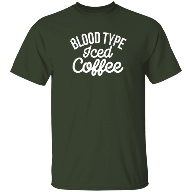 The White Man's English Blood Type Iced Coffee T Shirt The White Man's English Blood Type Iced Coffee T Shirt