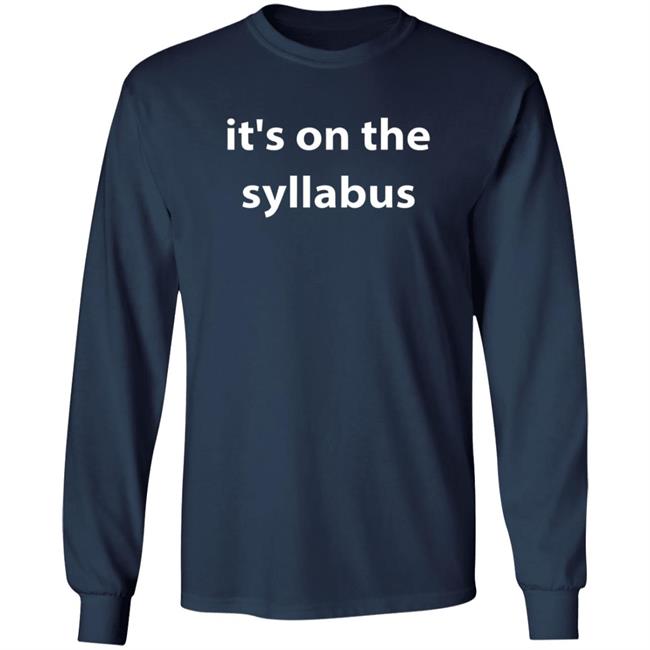 Drsimonhoward Simon Howard It's On The Syllabus Shirt Drsimonhoward Simon Howard It's On The Syllabus Shirt