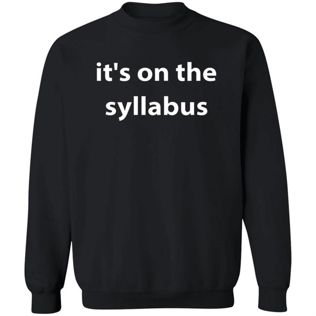 Drsimonhoward Simon Howard It's On The Syllabus Shirt Drsimonhoward Simon Howard It's On The Syllabus Shirt
