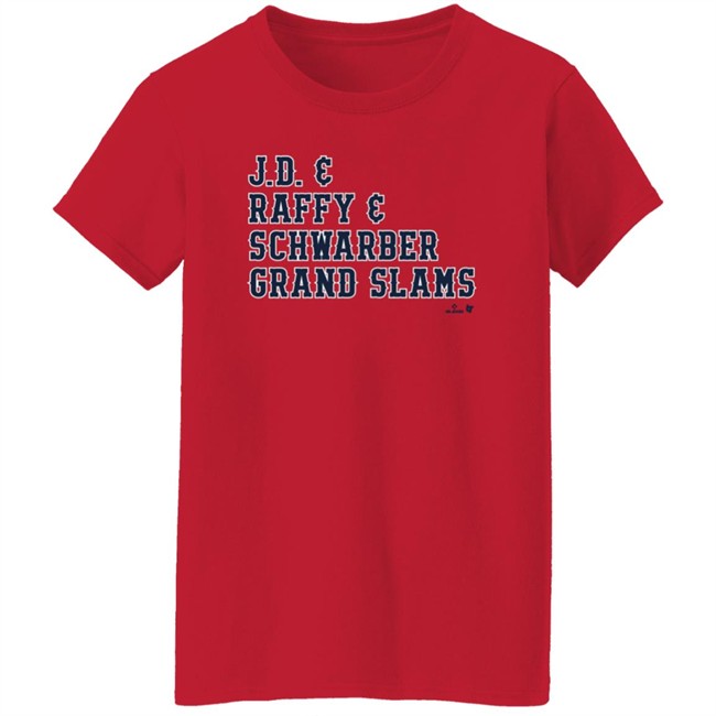 BreakingT Red Sox Merch Boston Slam Party Celebrating Grand Slams Shirt JD and Raffy and Schwarber Grand Slams Shirt BreakingT Red Sox Merch Boston Slam Party Celebrating Grand Slams Shirt JD and Raffy and Schwarber Grand Slams Shirt