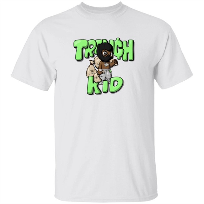 Lil Tjay Merch Trench Kid Black Mask Tee Shirt