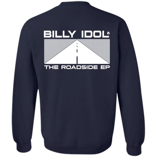 Billy Idol Merch The Roadside Ep Black Shirt Billy Idol Merch The Roadside Ep Black Shirt