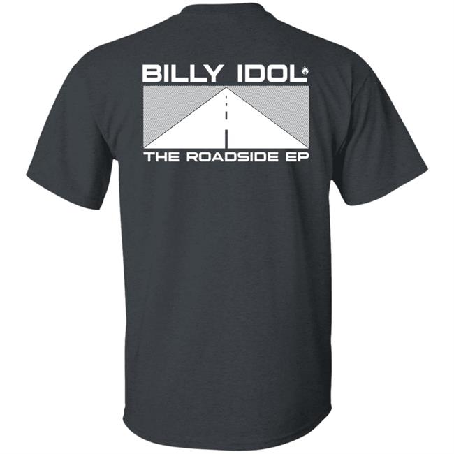 Billy Idol Merch The Roadside Ep Black Shirt Billy Idol Merch The Roadside Ep Black Shirt