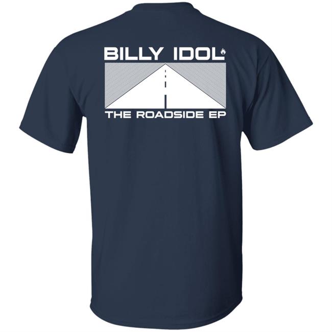 Billy Idol Merch The Roadside Ep Black Shirt Billy Idol Merch The Roadside Ep Black Shirt