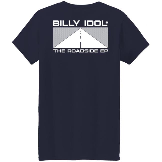 Billy Idol Merch The Roadside Ep Black Shirt Billy Idol Merch The Roadside Ep Black Shirt