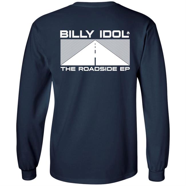 Billy Idol Merch The Roadside Ep Black Shirt Billy Idol Merch The Roadside Ep Black Shirt