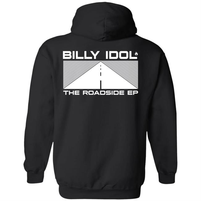 Billy Idol Merch The Roadside Ep Black Shirt Billy Idol Merch The Roadside Ep Black Shirt
