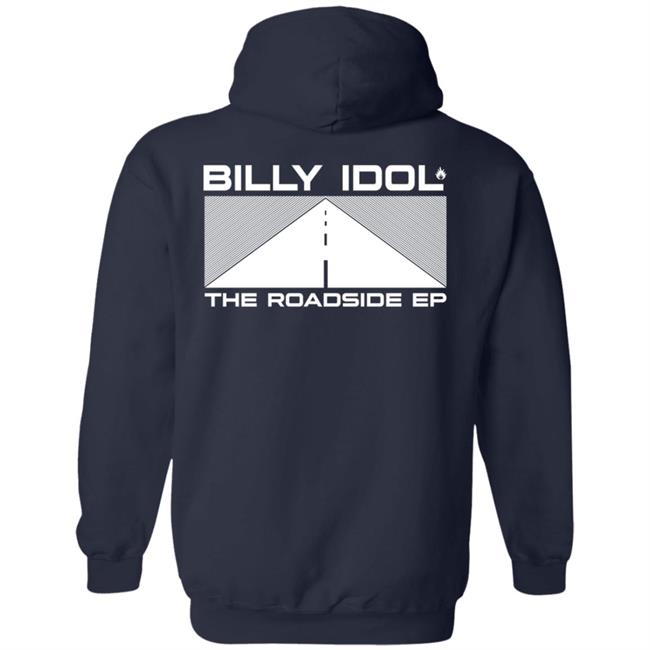 Billy Idol Merch The Roadside Ep Black Shirt Billy Idol Merch The Roadside Ep Black Shirt