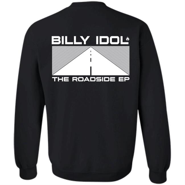 Billy Idol Merch The Roadside Ep Black Shirt Billy Idol Merch The Roadside Ep Black Shirt