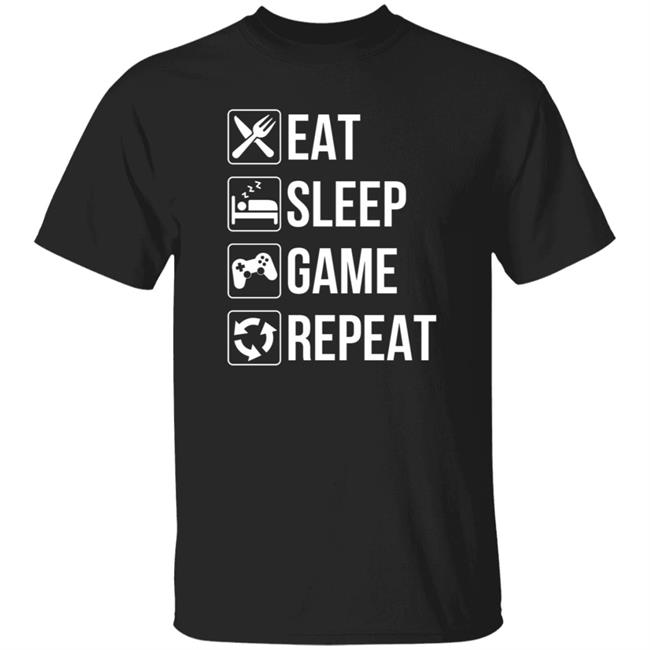 Spooky Sweets Eat Sleep Game Repeat Shirt
