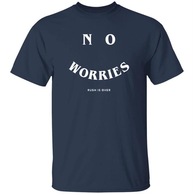 Delta Gamma Merch No Worries Tee Shirt Delta Gamma Merch No Worries Tee Shirt
