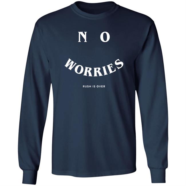 Delta Gamma Merch No Worries Tee Shirt Delta Gamma Merch No Worries Tee Shirt