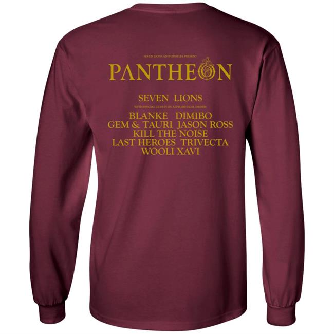 Seven Lions Merch Ophelia Pantheon Tour Tee Shirt Seven Lions Merch Ophelia Pantheon Tour Tee Shirt