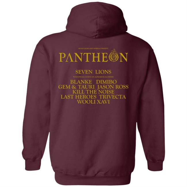 Seven Lions Merch Ophelia Pantheon Tour Tee Shirt Seven Lions Merch Ophelia Pantheon Tour Tee Shirt