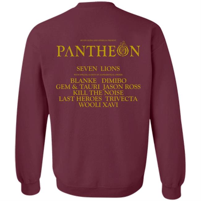 Seven Lions Merch Ophelia Pantheon Tour Tee Shirt Seven Lions Merch Ophelia Pantheon Tour Tee Shirt