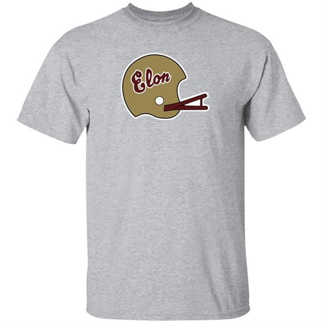 Wes Durham Breakingt Elon Football 1980'S Helmet T Shirt