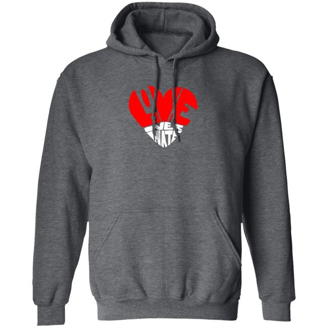 Love Over Hate Heart Hoodie Love Over Hate Heart Hoodie