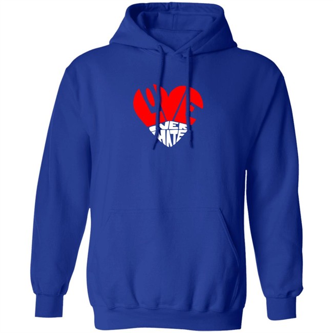 Love Over Hate Heart Hoodie Love Over Hate Heart Hoodie