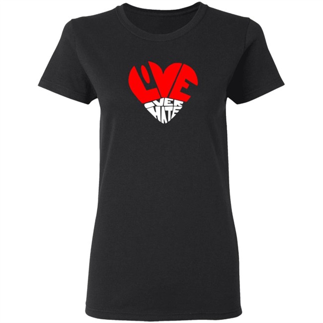 Love Over Hate Heart Hoodie Love Over Hate Heart Hoodie