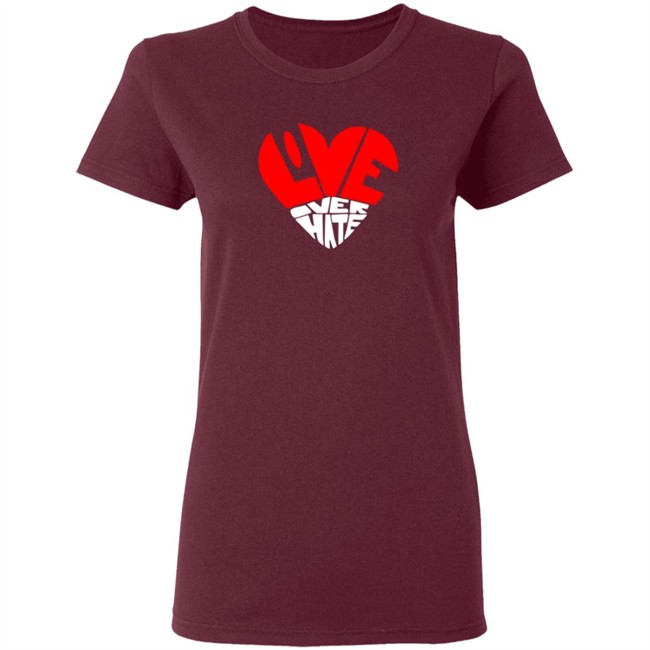 Love Over Hate Heart Hoodie Love Over Hate Heart Hoodie
