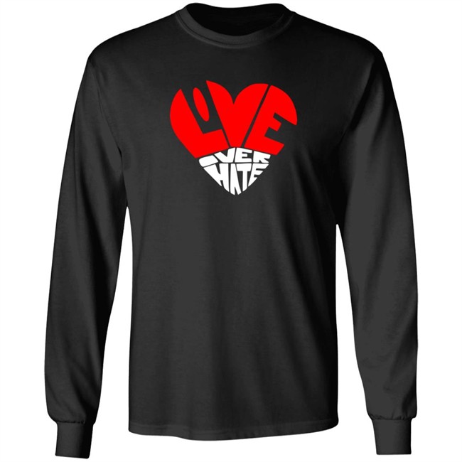 Love Over Hate Heart Hoodie Love Over Hate Heart Hoodie