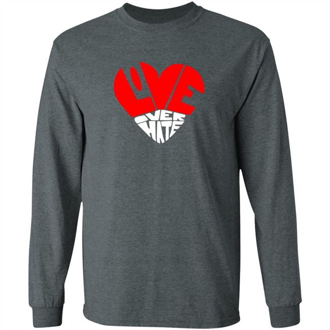 Love Over Hate Heart Hoodie Love Over Hate Heart Hoodie