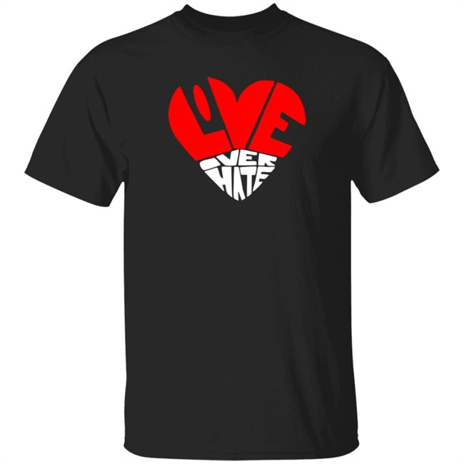 Love Over Hate Heart Hoodie Love Over Hate Heart Hoodie