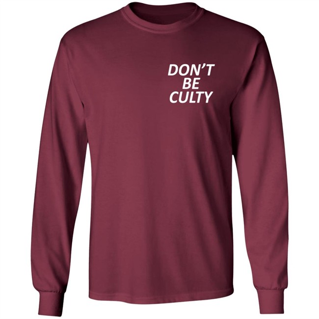 Leah Remini's Don't Be Culty T Shirt Leah Remini's Don't Be Culty T Shirt
