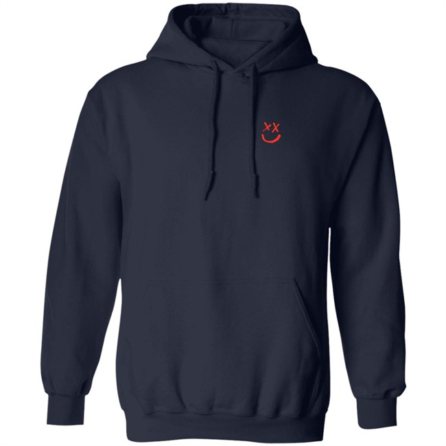 Smiley Walls Flock Print Hoodie Smiley Walls Flock Print Hoodie