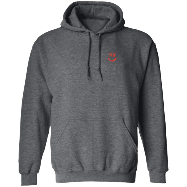 Smiley Walls Flock Print Hoodie Smiley Walls Flock Print Hoodie