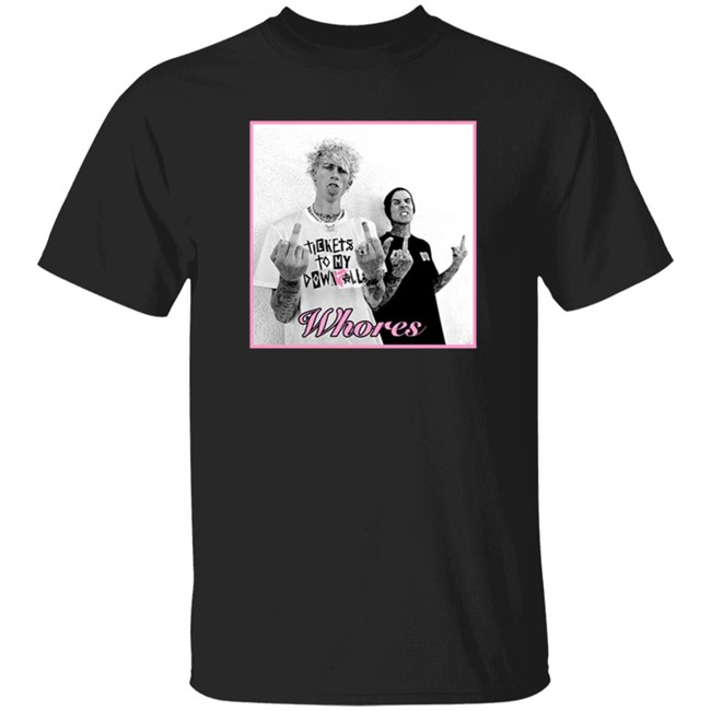 Mgk Merch Famous X Whores Tee Shirt
