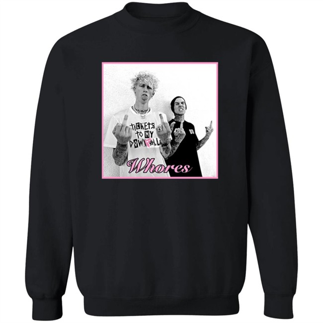 Mgk Merch Famous X Whores Tee Shirt Mgk Merch Famous X Whores Tee Shirt