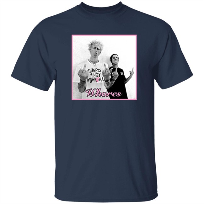 Mgk Merch Famous X Whores Tee Shirt Mgk Merch Famous X Whores Tee Shirt