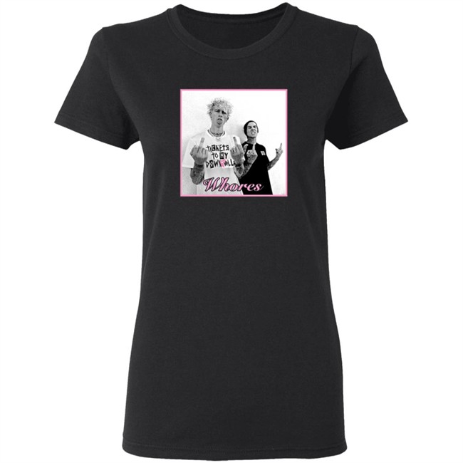 Mgk Merch Famous X Whores Tee Shirt Mgk Merch Famous X Whores Tee Shirt