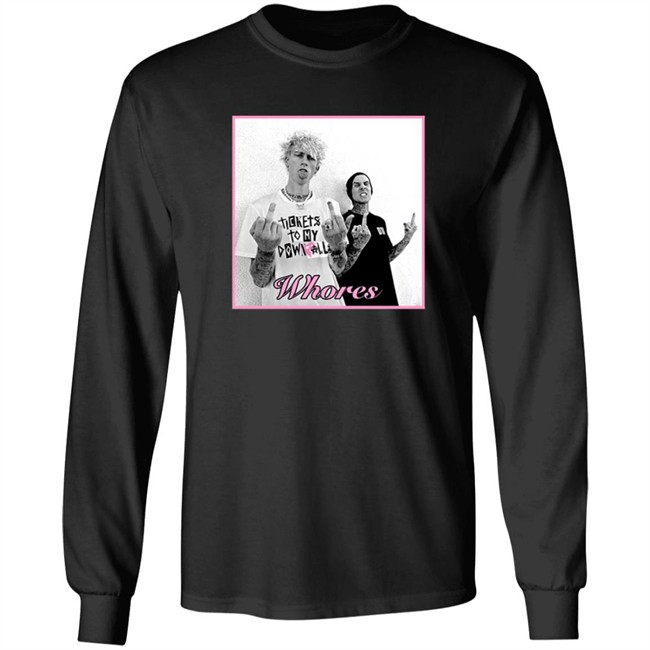 Mgk Merch Famous X Whores Tee Shirt Mgk Merch Famous X Whores Tee Shirt
