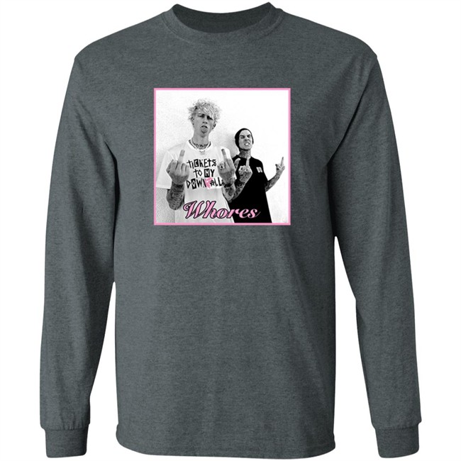 Mgk Merch Famous X Whores Tee Shirt Mgk Merch Famous X Whores Tee Shirt