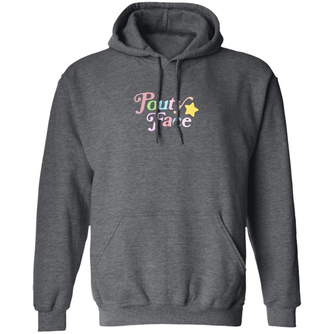 Addison Rae Youth Pouty Face Blue Sweatshirt Addison Rae Youth Pouty Face Blue Sweatshirt
