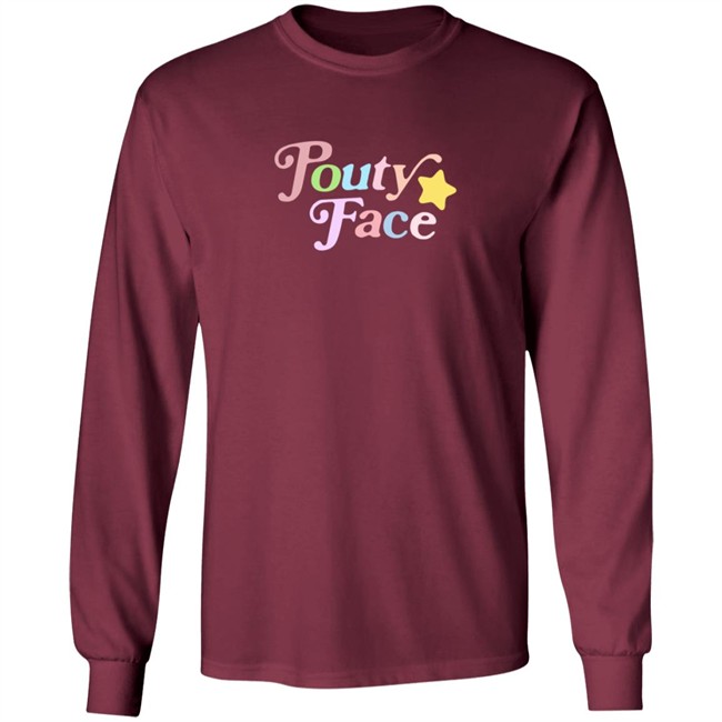Addison Rae Youth Pouty Face Blue Sweatshirt Addison Rae Youth Pouty Face Blue Sweatshirt