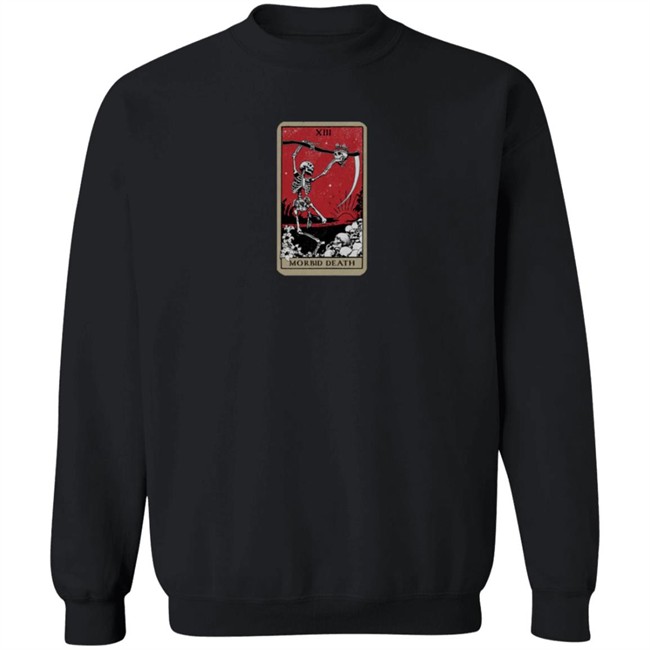 Morbid Podcast Merch Tarot Card Of Death Tee Shirt Morbid Podcast Merch Tarot Card Of Death Tee Shirt