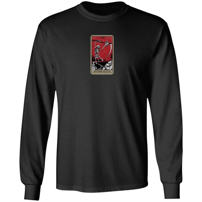 Morbid Podcast Merch Tarot Card Of Death Tee Shirt Morbid Podcast Merch Tarot Card Of Death Tee Shirt