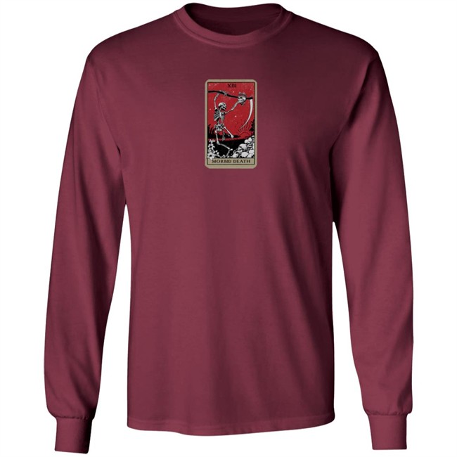 Morbid Podcast Merch Tarot Card Of Death Tee Shirt Morbid Podcast Merch Tarot Card Of Death Tee Shirt