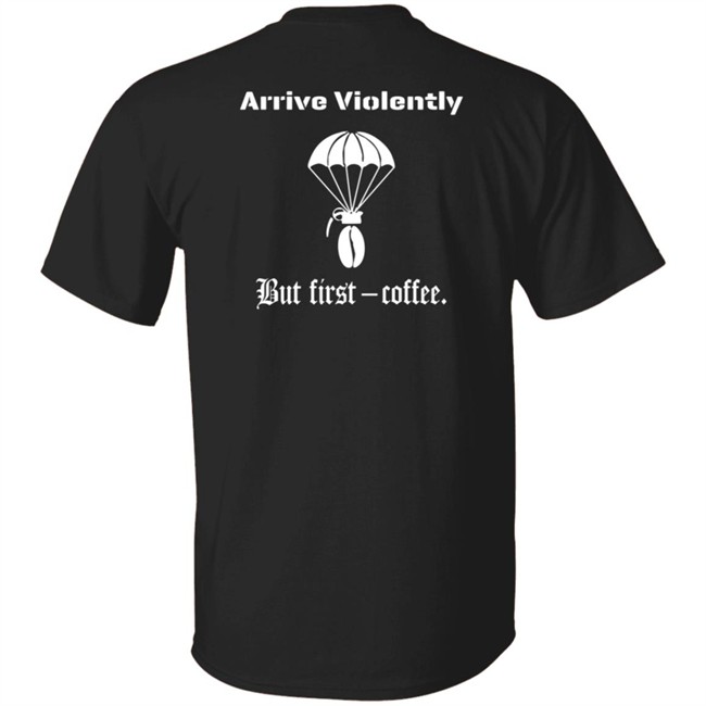 Airborne Coffee Bean Grenade Shirt Airborne Coffee Bean Grenade Shirt