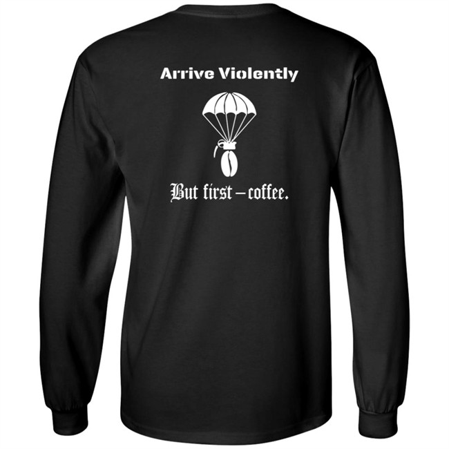 Airborne Coffee Bean Grenade Shirt Airborne Coffee Bean Grenade Shirt