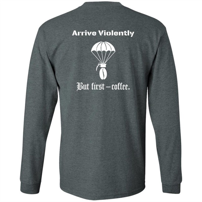 Airborne Coffee Bean Grenade Shirt Airborne Coffee Bean Grenade Shirt