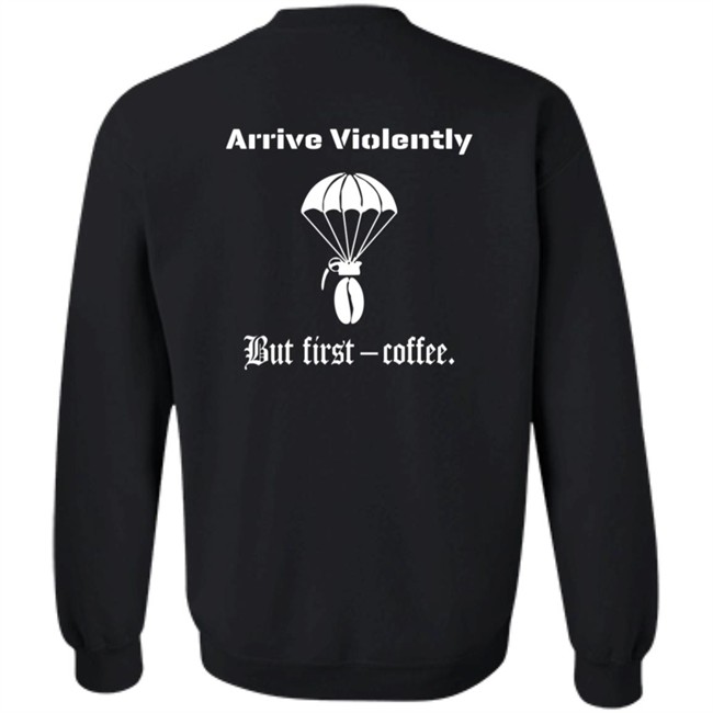 Airborne Coffee Bean Grenade Shirt Airborne Coffee Bean Grenade Shirt