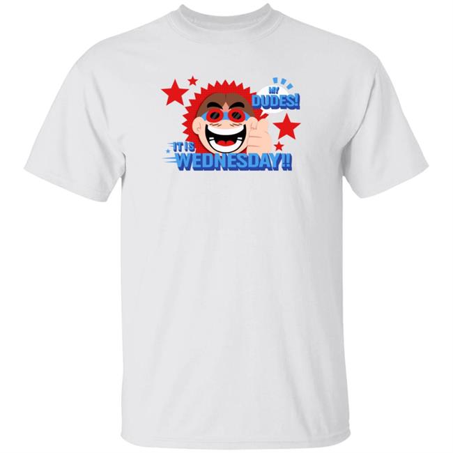 Jimmyhere Merch It Is Wednesday My Dudes Shirt Design By Humans Hoodie