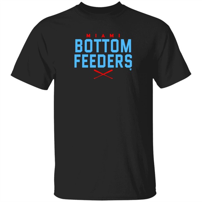 Miami Marlins Miami Bottom Feeders BreakingT Fish Stripes Shirt